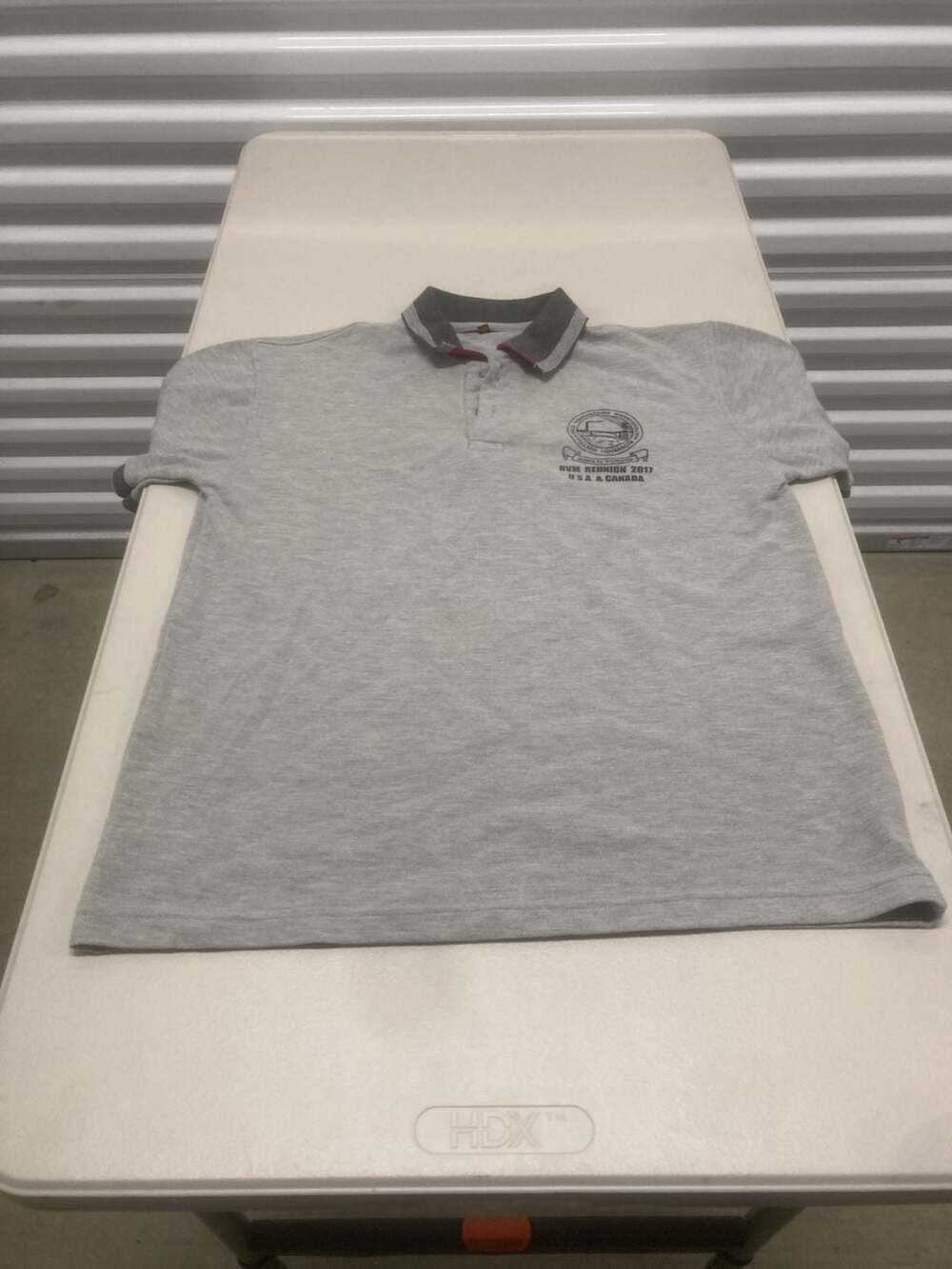 BVM Reunion 2017 USA & Canada Men's Gray Polo Shirt